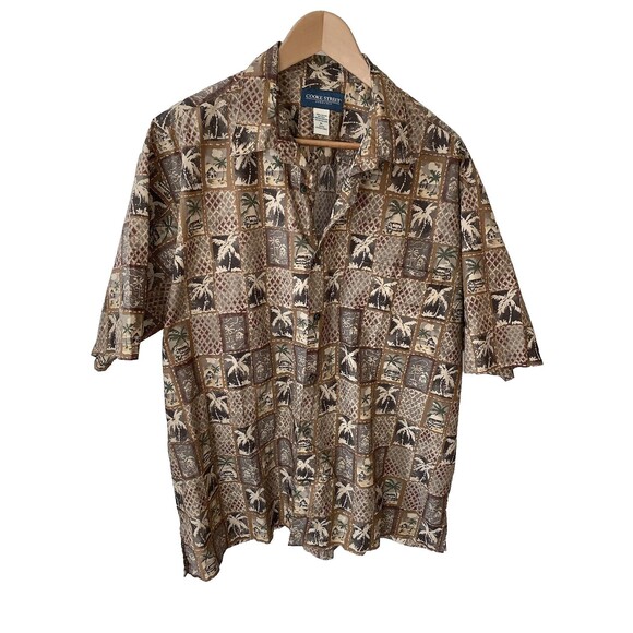 Cooke Street Mens Hawaiian Aloha Shirt Short Sleeves Button Front Sz XL RN37057 - Picture 3 of 7